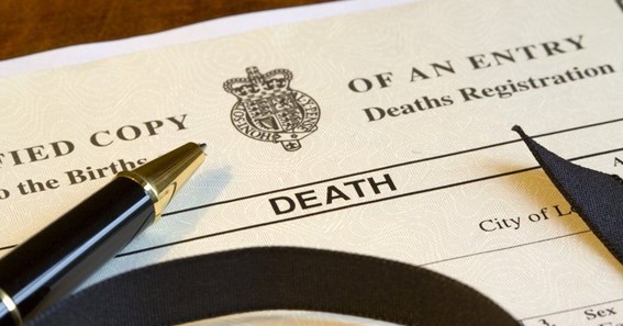 Why is it necessary to apply for a death certificate?