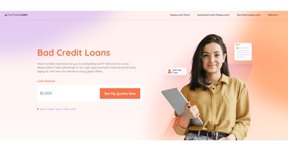 EasyPayDayLoans: Your Go-To Source For Bad Credit Loans